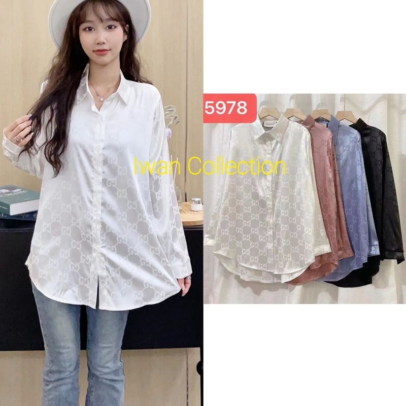 Kemeja Tunik wanita import premium 5978#, kemeja tunik wanita kekinian