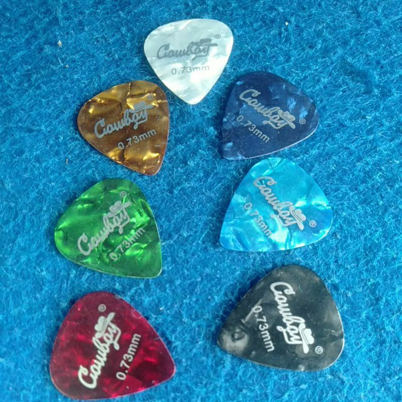 Pick Gitar Alat Pemetik Gitar Ukulele Cowboy 0.73mm