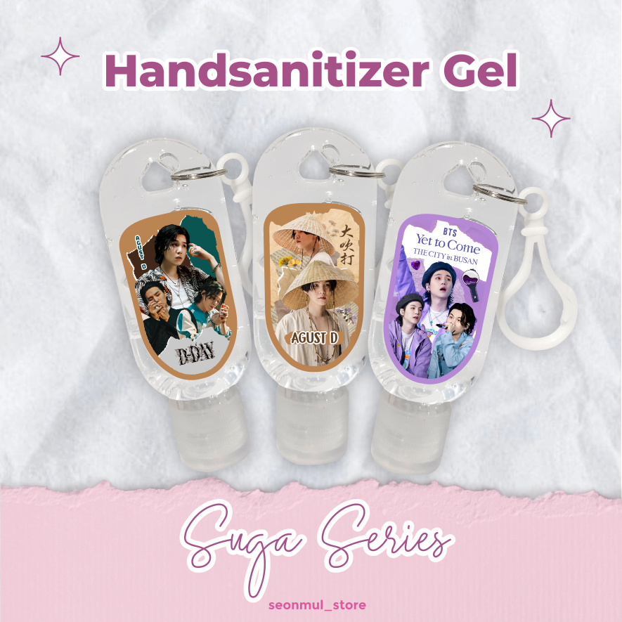 HAND SANITIZER KPOP BTS SUGA / HAND SANITIZER GEL BTS SUGA 30 ml