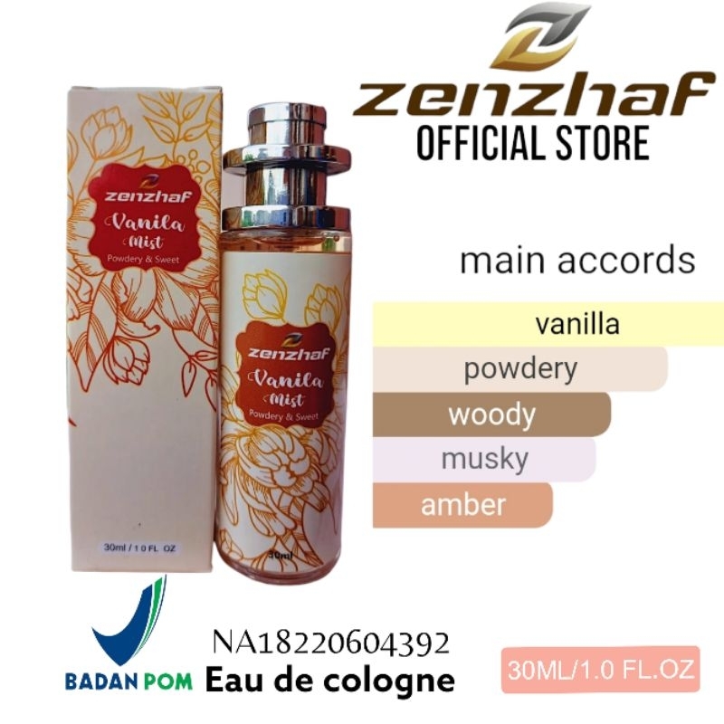 PARFUM BPOM ZENZHAF VANILLA MIST 30ML