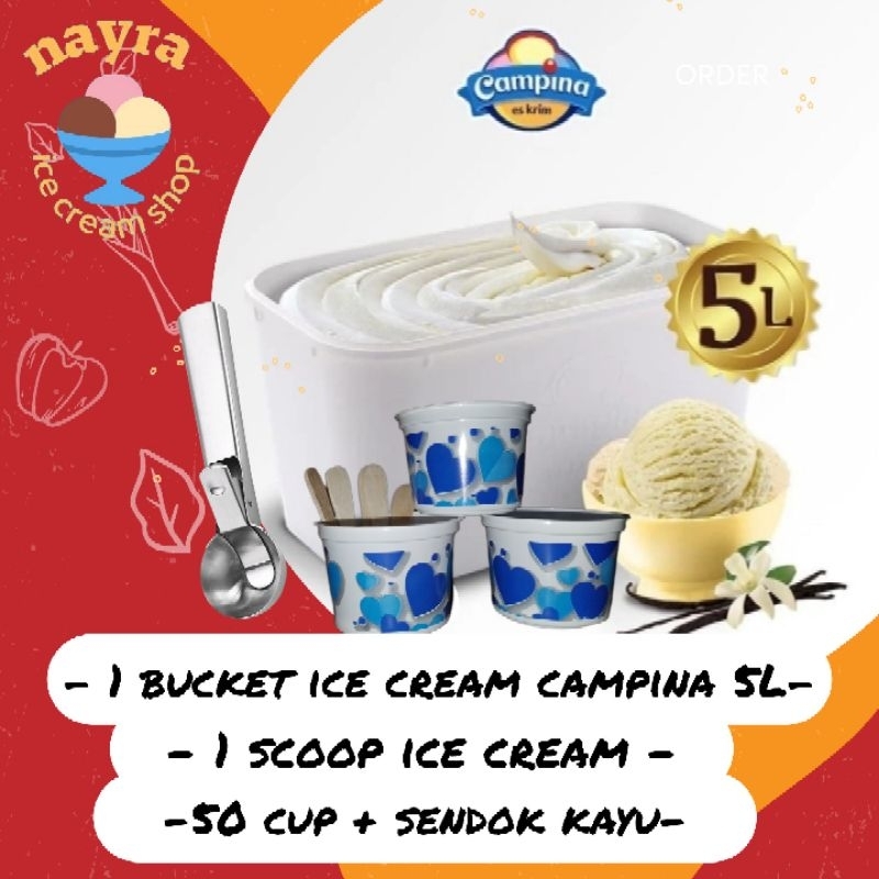 

Campina ice cream paket ultah 5L