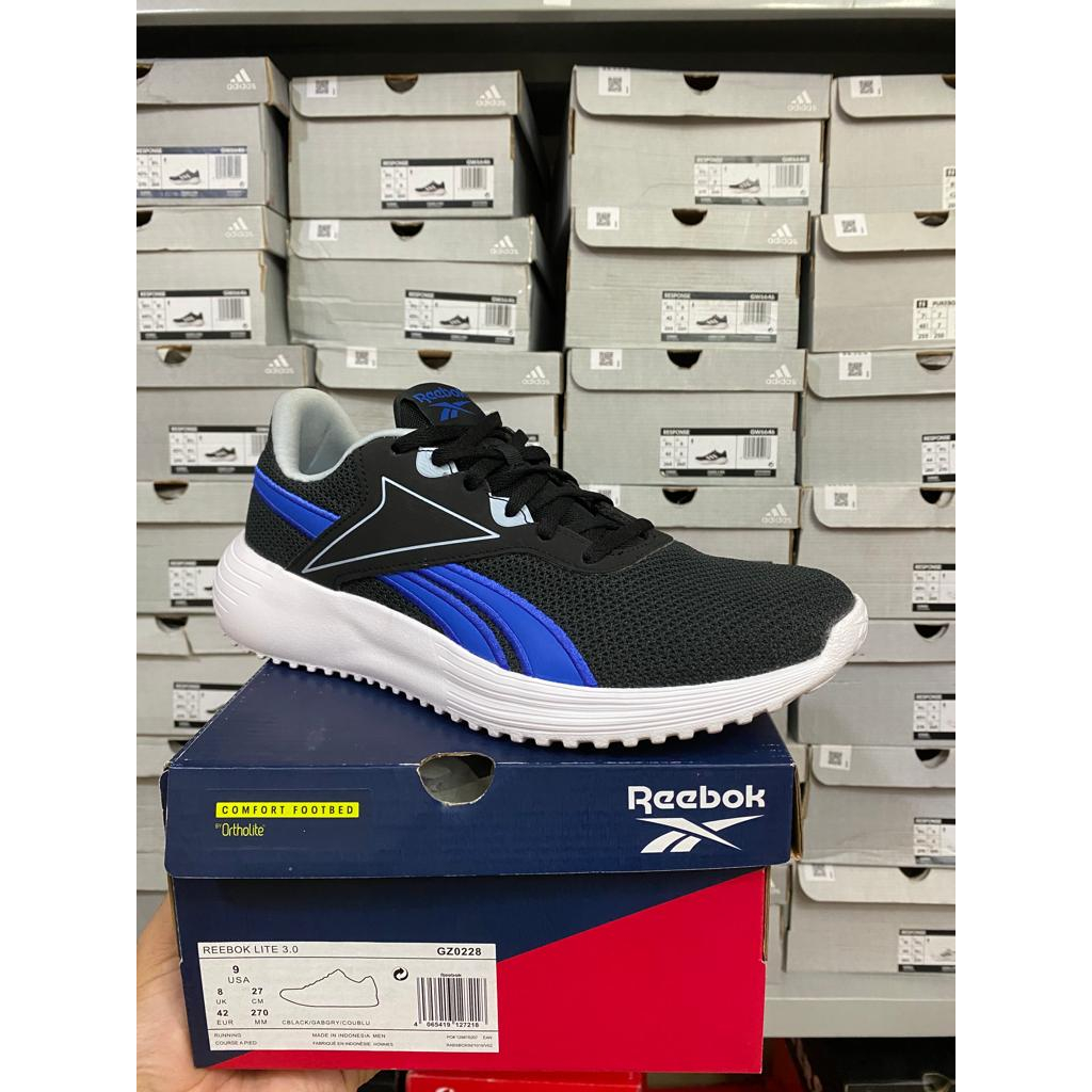 Reebok Lite 3.0 Black Blue GZ0228 Men's Shoes Original