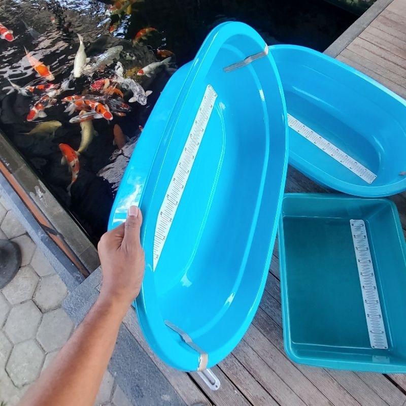 Bak ukur ikan koi 75 cm plastik tebal