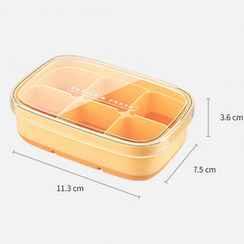 Mi.more Tempat ES Batu 6 Grid / Cetakan Es Batu / Ice Cube Maker / Cetakan Es Batu 6 Sekat