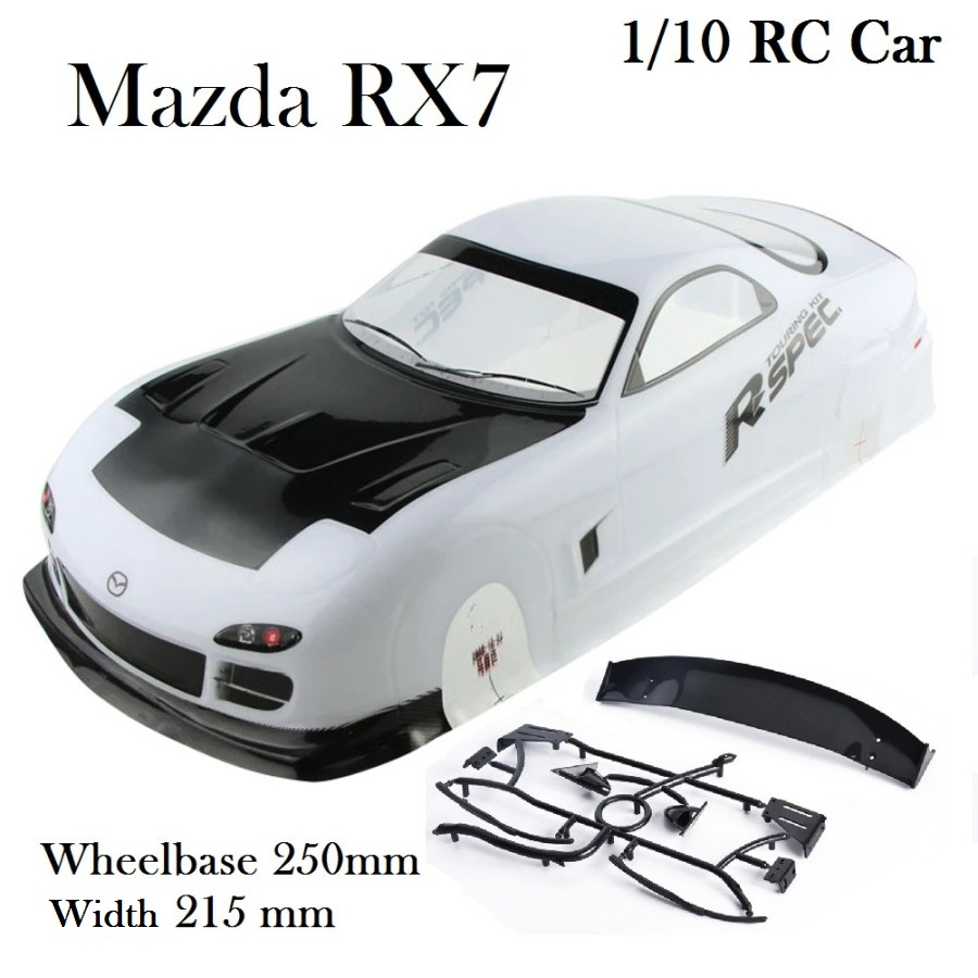 Body Shell Mazda RX7 1/10 Rc Rally Drift Car Hsp Kyosho