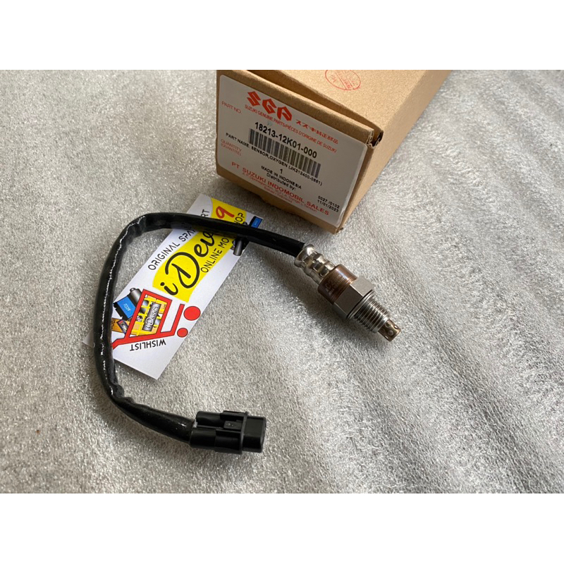 Sensor O2 Sensor Oksigen Sensor Knalpot Satria Fu Injeksi O2 GSX R S Bandit Original Kode 12K