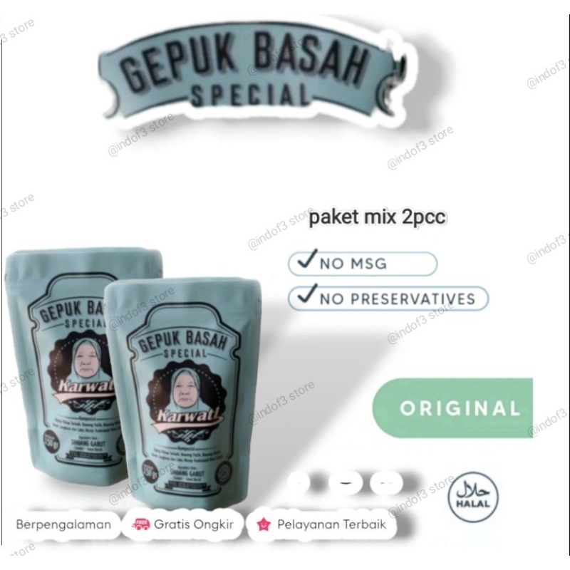 

Gepuk Ayam Basah Karwati Spesial Mix 2pcs