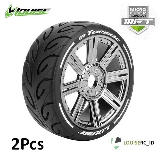 Louise MFT 1/8 GT-Tarmac TIRE HEX 17MM 2pcs Buggy Armma Typhon Mugen Ban Rc L-T3285SB Louiserc Hobao