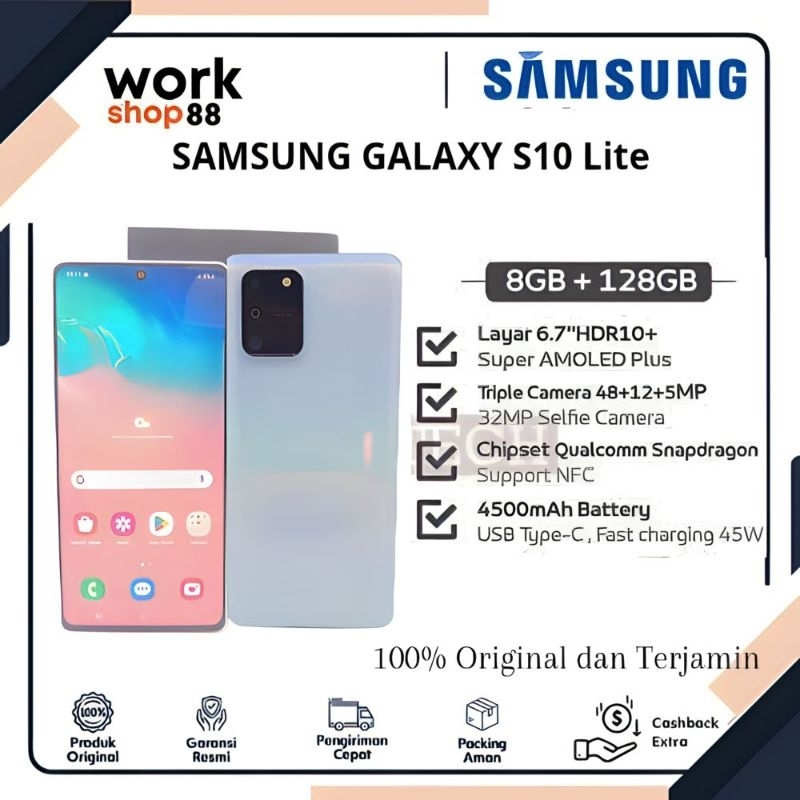 Second samsung Galaxy S10 Lite 8GB/128GB Fullset No Minus