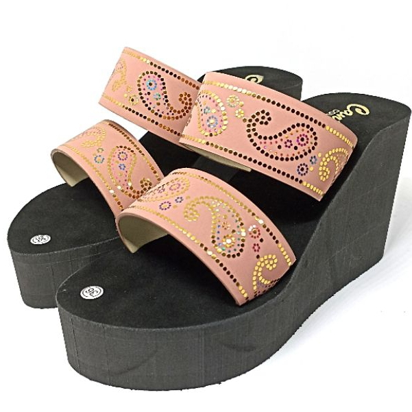 Sandal Sendal Wanita Tinggi 11cm Sendal Wedges Wanita Model Terbaru 2023