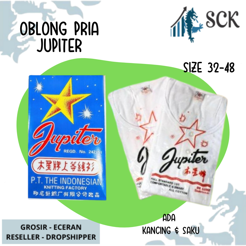 [ISI 1] Kaos Oblong JUPITER KANCING 32-42 Pria Katun / Kaos Blong JUPITER KANCING Katun Original  / Kaos Polos JUPITER - sckmenwear GROSIR