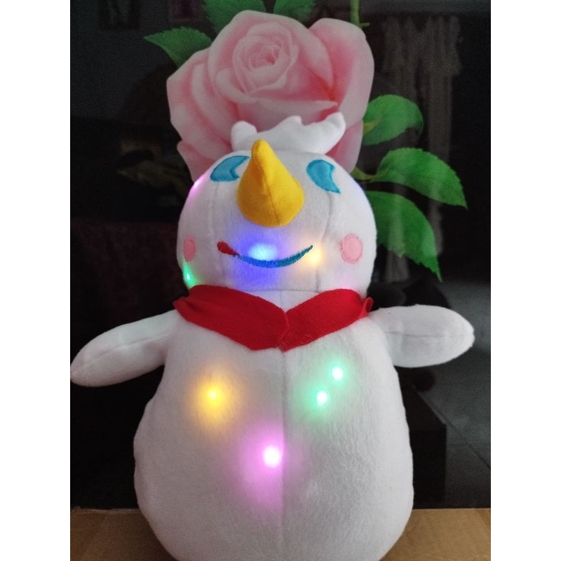 Boneka mixue jumbo LED lampu warna warni 42cm