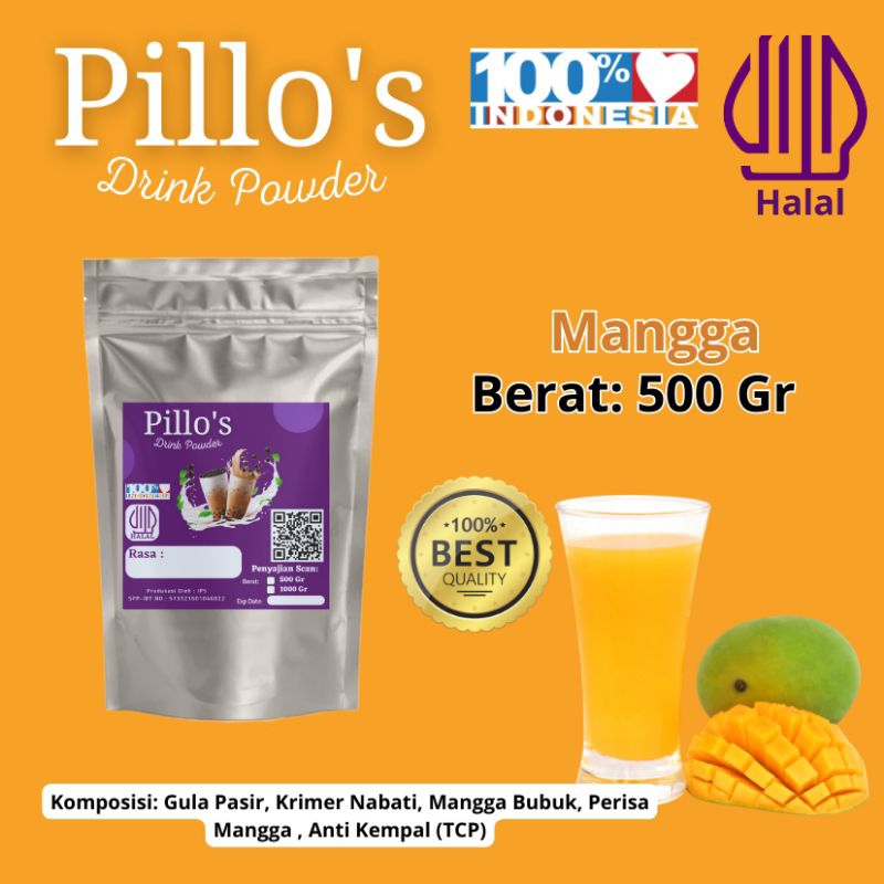 

pillos bubuk minuman mangga terenak dan termurah