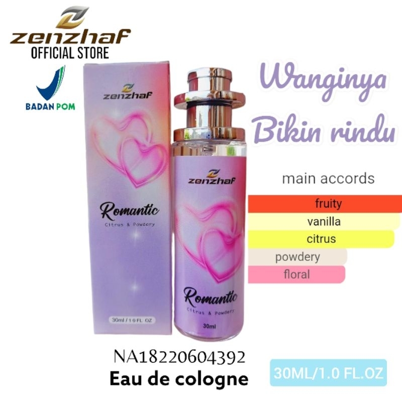 PARFUM BPOM ZENZHAF ROMANTIC 30ML