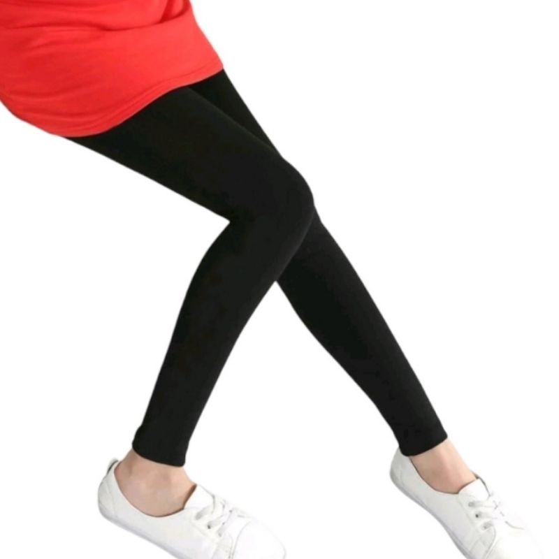 Legging Kaos Anak USIA 6-12 TAHUN - Spandex Kaos Rayon - Celana legging sehari-hari - Celana Panjang Anak - Celana Tidur Nayaman Dipakai