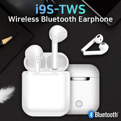 i9s Tws / Headset Bluetooth Earphone i9S Bluetooth BT i9 S Mini Wireless Stereo Audio Music Box Original import premium quality i 9s PROMO SEN