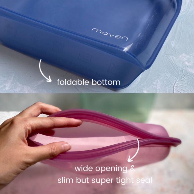 MAVEN LARGE 3500ml Silicone Bag Food Grade &amp; Leakproof