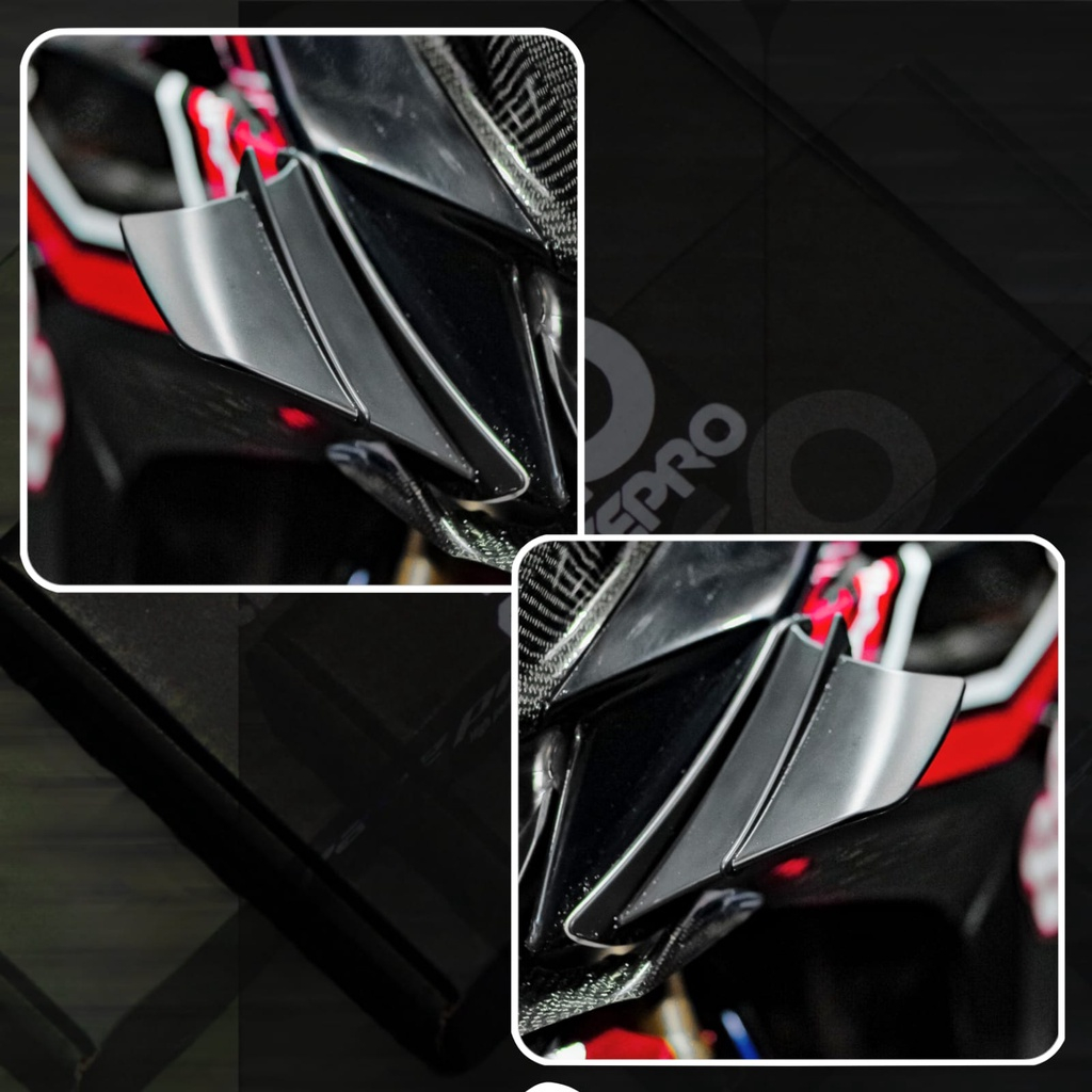 Winglets Samping Motor Universal Bahan ABS Panjang 3M Untuk R15 R25 R15 WINGLET SAMPING VARIO AEROX 