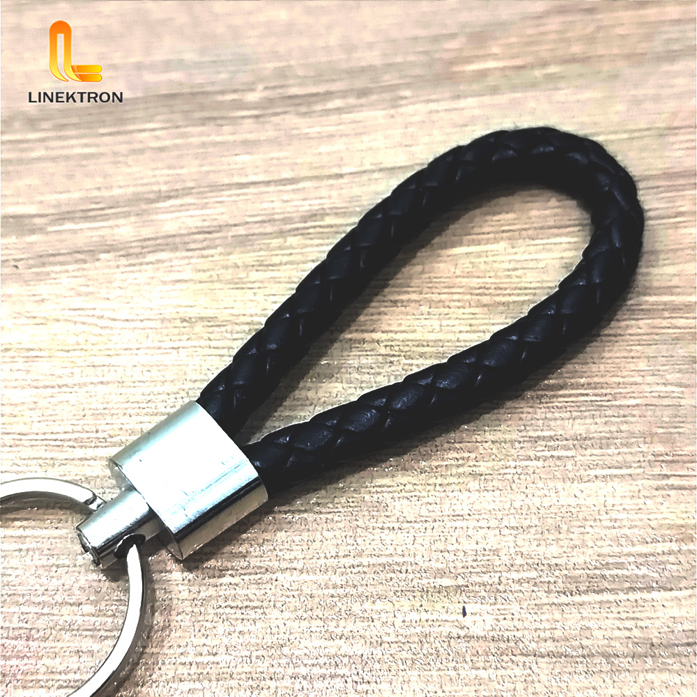 GANTUNGAN KUNCI RAJUT KEPANG / GANTUNGAN KUNCI KULIT SINTETIS KEPANG