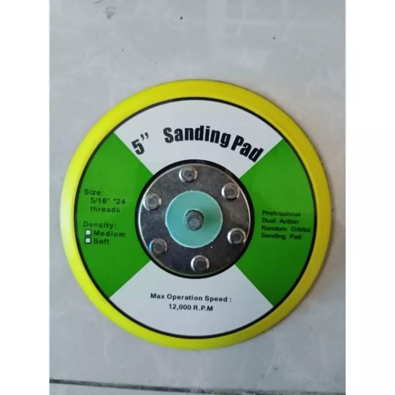 Sanding pad orbital sander 5 inch stikit halus