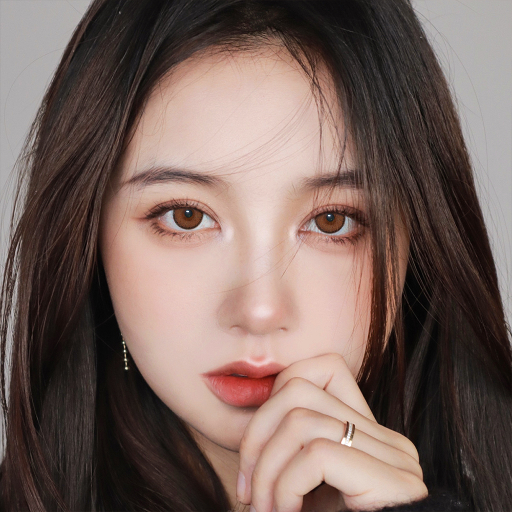 SOFTLENS BIG EYES BLACK COLORED LENSES 14.5mm-Magic Walnut 14.5mm