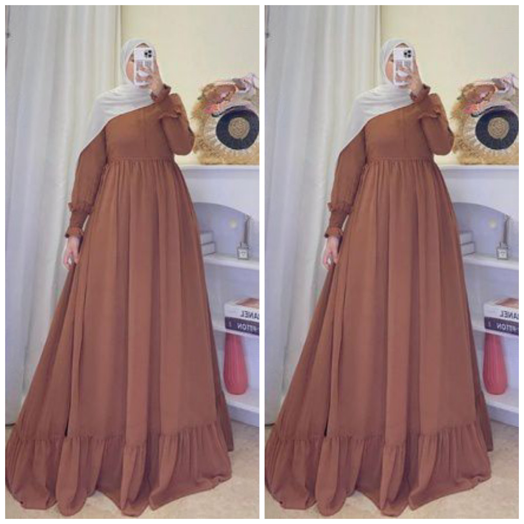 layla gamis ceruty bebydoll rempel