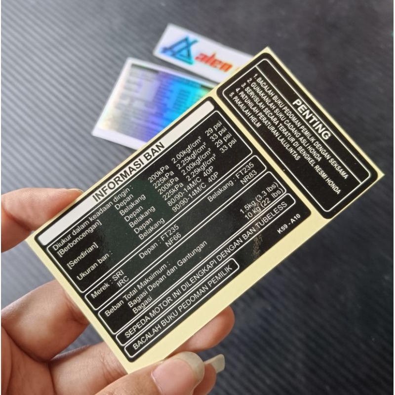 STIKER PRINCUTT INFORMASI BAN