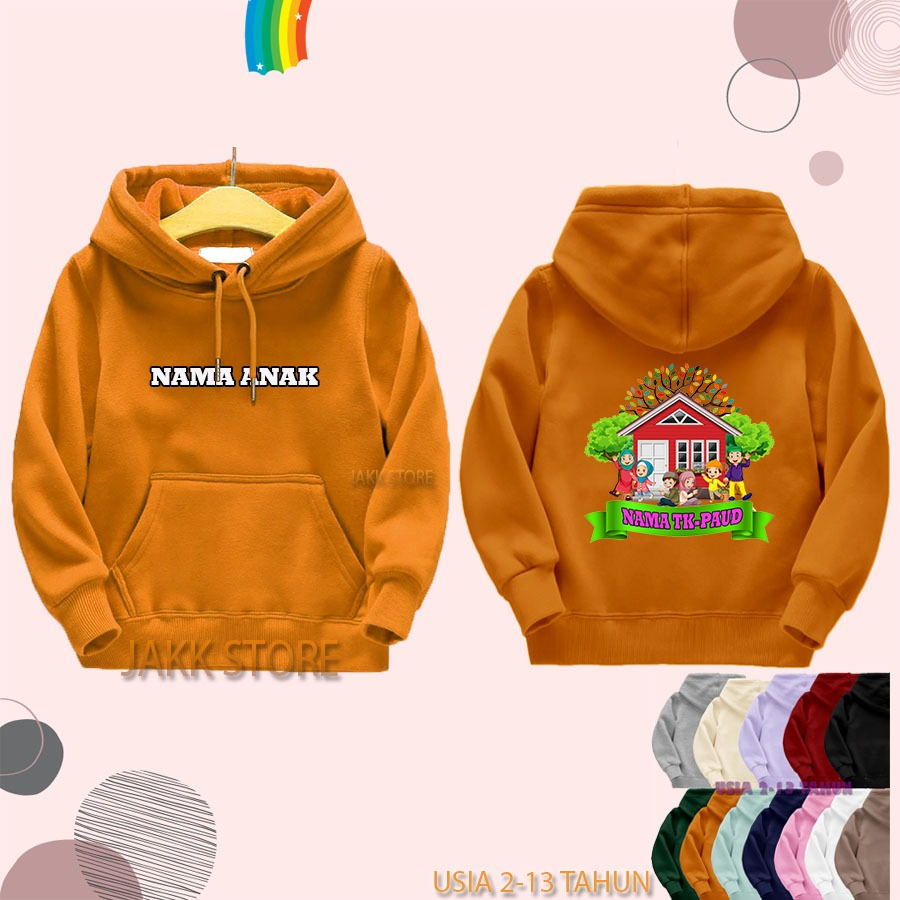 Sweater Hoodie Anak CUSTOM NAMA+GAMBAR Usia 2 3 4 5 6 7 8 9 10 11 12 13 Tahun / Hodie anak Distro Unisex Perempuan Laki Laki