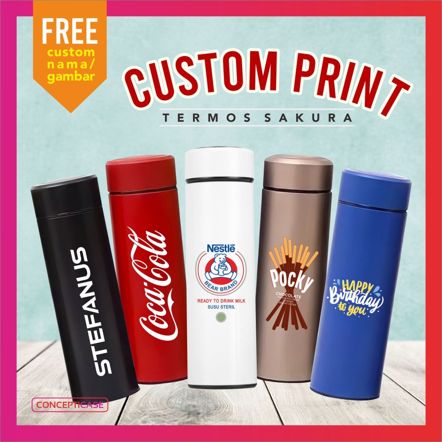 TERMOS TUMBLER SAKURA CUSTOM PRINT UV / GRAFIR