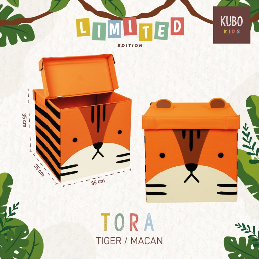 KUBO KIDS LIMITED 35 X 35 X 35 CM Kotak Penyimpanan Mainan Anak