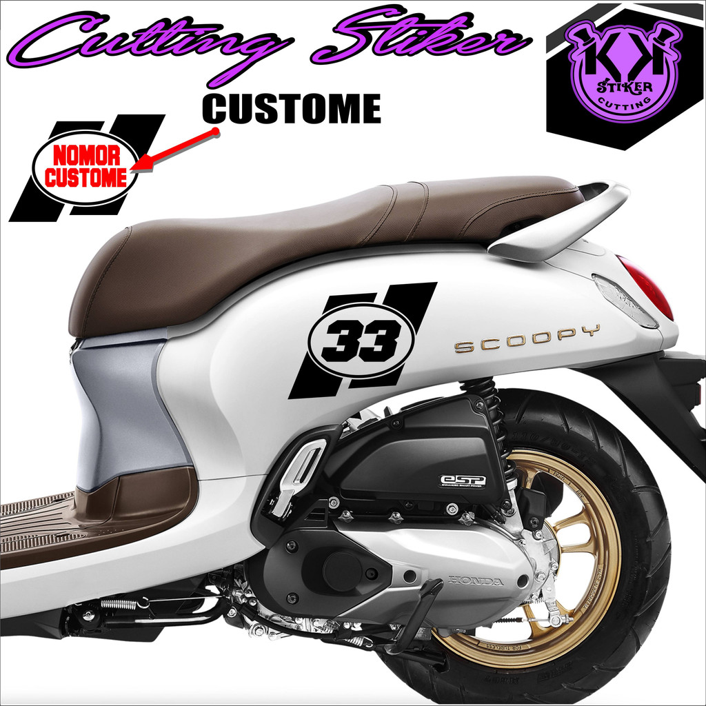 STIKER SCOOPY/STIKER GENIO/STIKER FAZZIO/SC 055/STIKER NOMOR/STIKER CUSTOME/STIKER BODDY MOTOR/STIKE