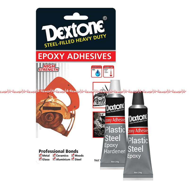 Dextone Epoxy Adhesives 48gr High Strength Lem Hitam Abu-Abu Plastic Steel Epoxy Hardener Profesional Bonds Lem Untuk Besi Baja Porcelain Kayu Keramik