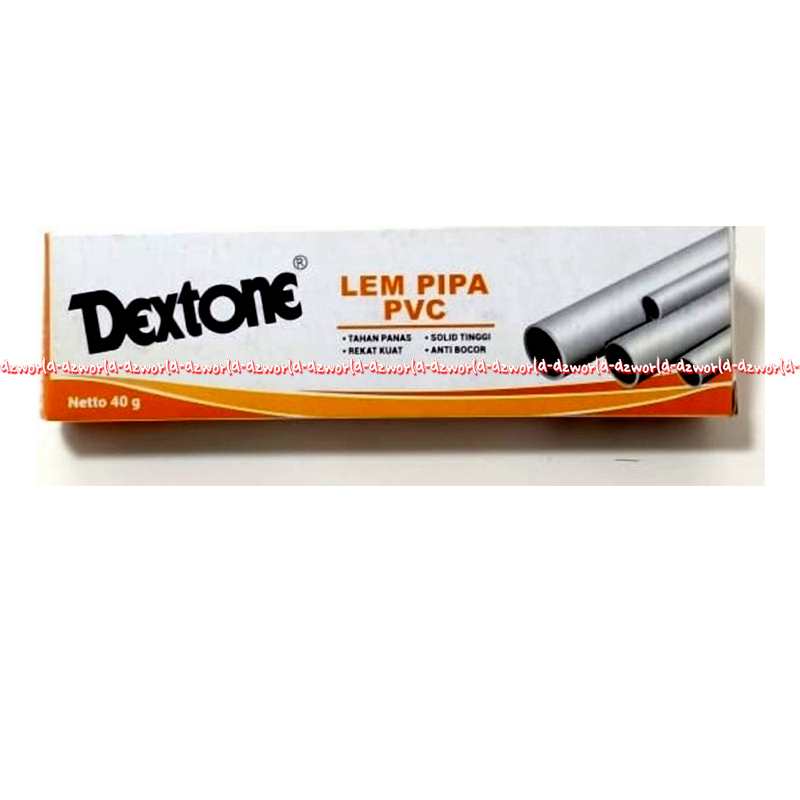 Dextone Lem Pipa PVC 40gr Lem Tahan Panas Rekat Kuat Solid Tinggi Anti Bocor Dekston Dex Tone Pipe Glue