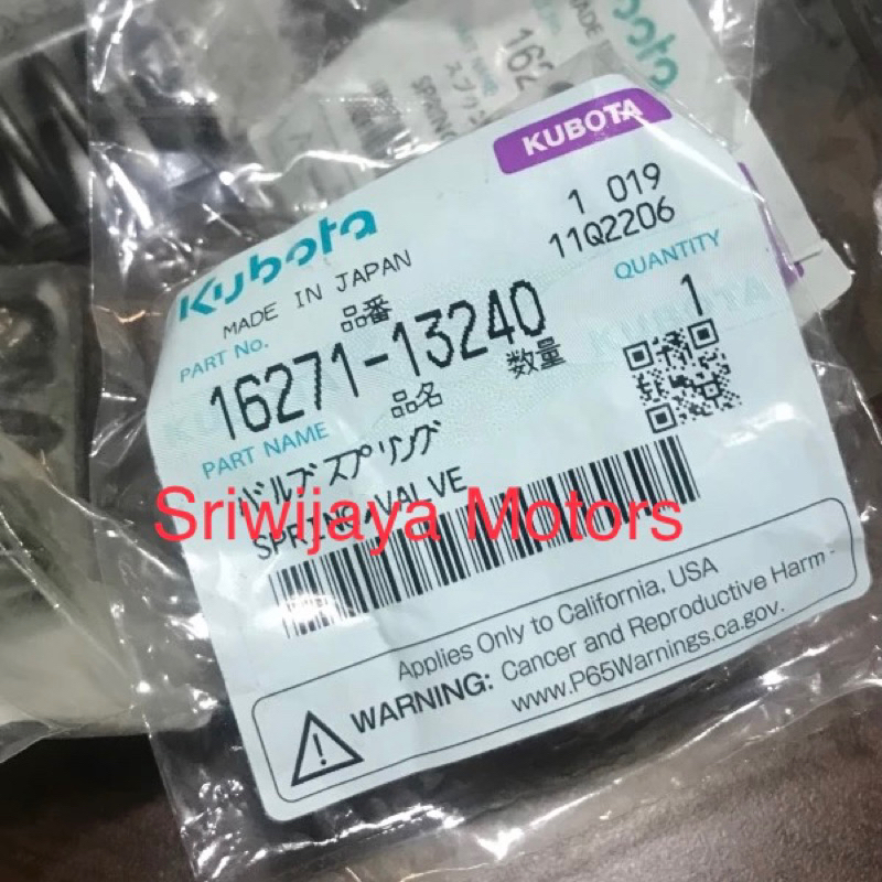 Spring Valve atau Per Klep V1505 Kubota Original
