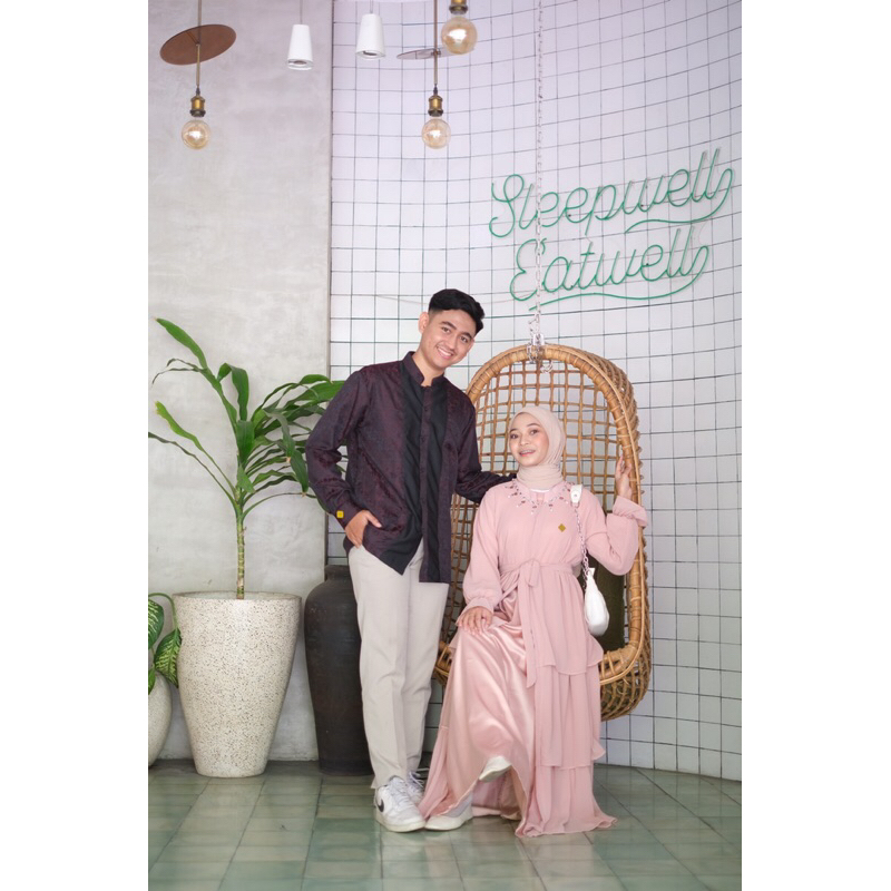 Ftrya dress | abaya | baju muslim | dress premium | set couple family | preorder