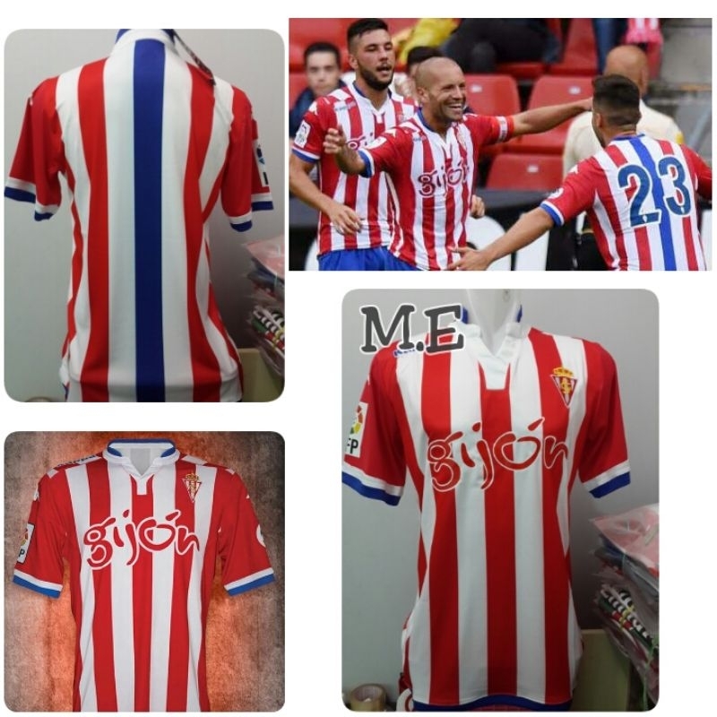 JERSEY SPORTING GIJON HOME 2015/2016