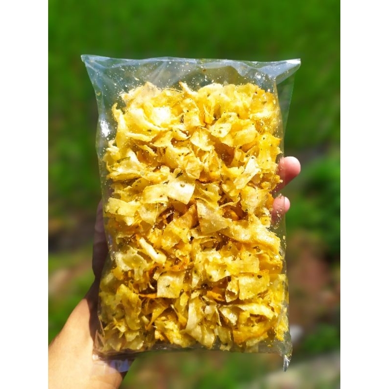 

(200)Kripik Singkong Serut/Kriwil/Tipis Rasa ORIGINAL Renyah Dan Gurih, [SATUAN]