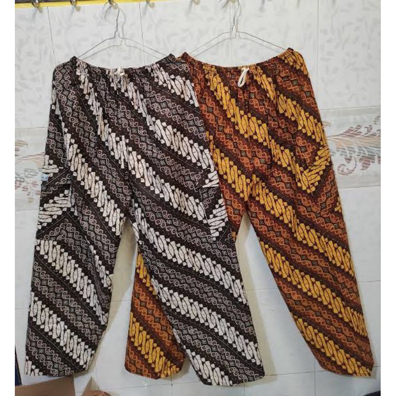 Celana batik Betawi Boim panjang pria wanita dewasa