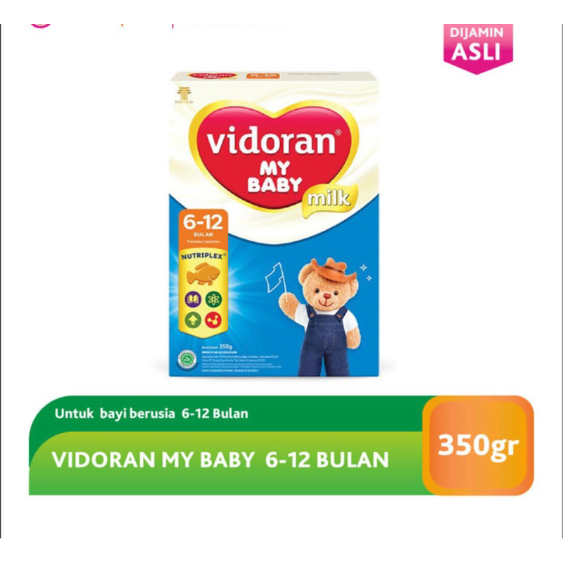 Vidoran My Baby 6-12 Bulan Susu Formula Bayi - 350Gr