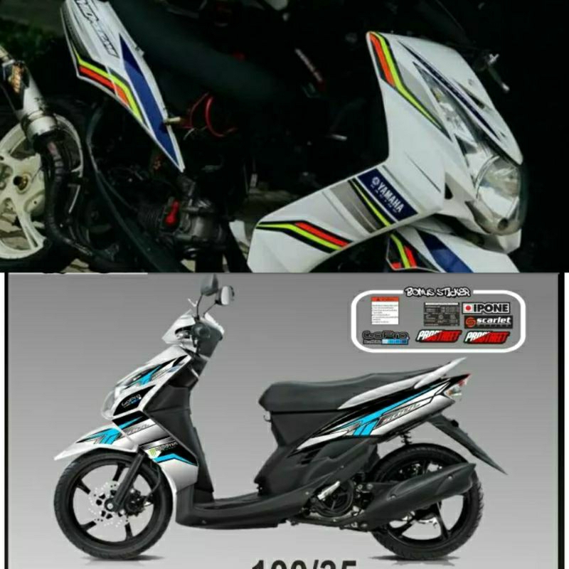 (Bisa COD) Striping Mio soul stiker Mio soul mx lis sticker mio variasi Thailand Soul lama 2007-2012