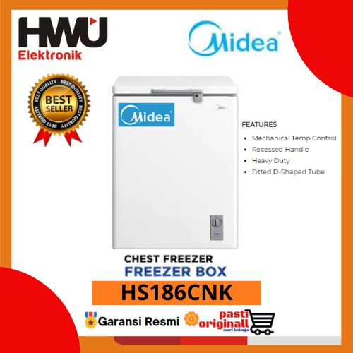 MIDEA HS186CNK CHEST FREEZER 142 Liter / FREEZER BOX HS-186CNK