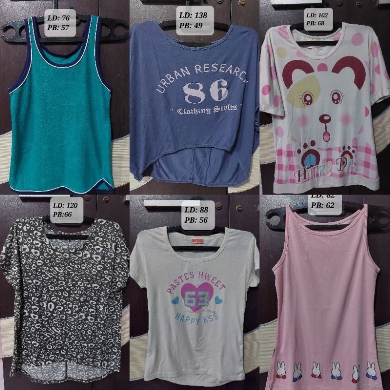 [angelaas.id] Preloved Baju Murah Kaos Tanktop Atasan Blouse Wanita Cewek Remaja