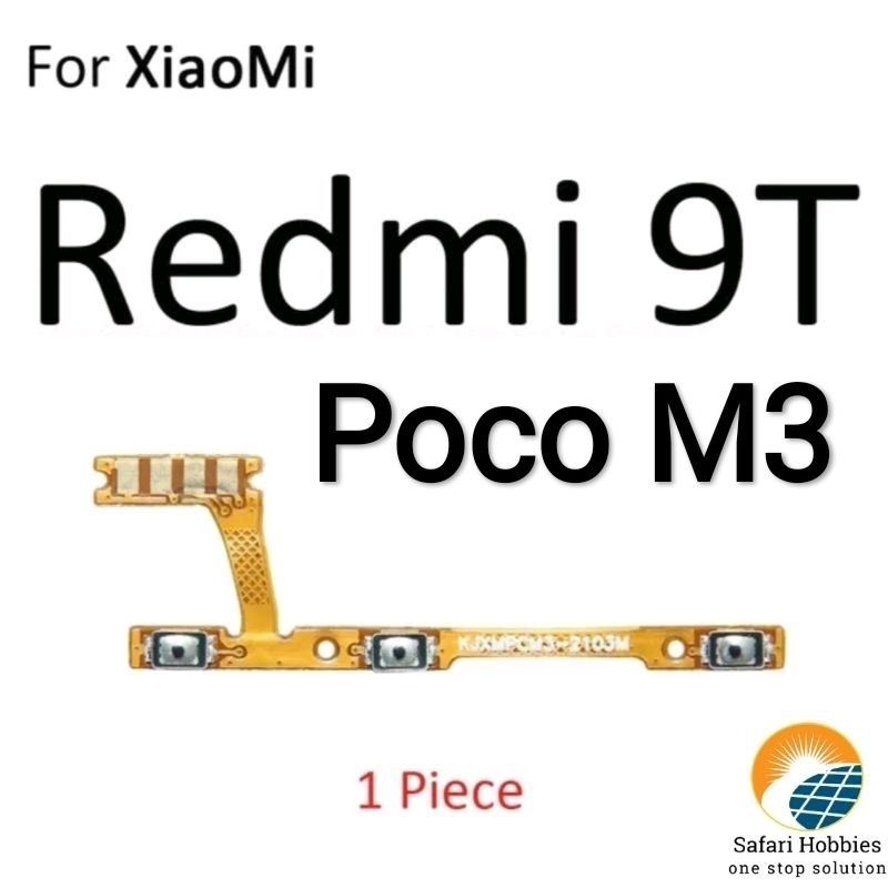 Fleksibel On Off Volume Xiaomi Redmi 9T / Poco M3