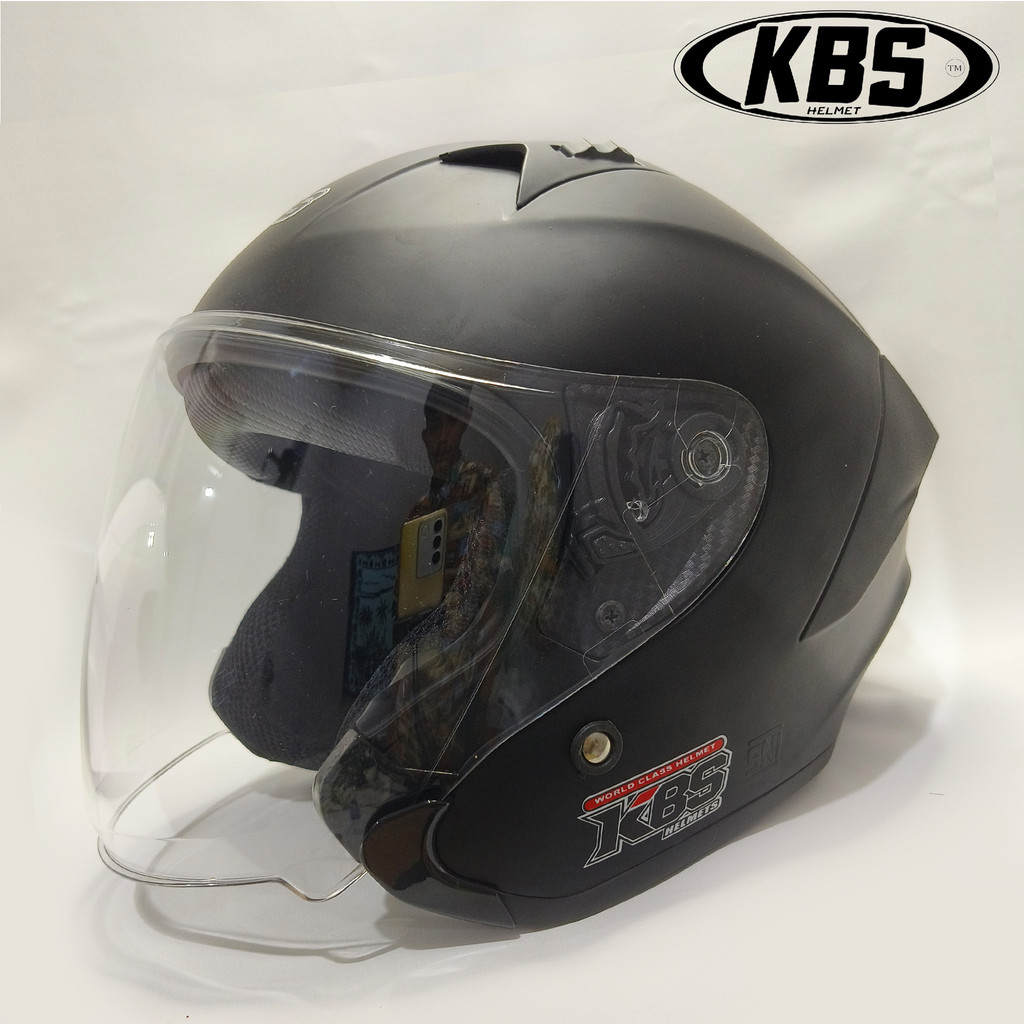 Helm Half Face KBS HAKAI KYRZ HITAM DOF / HELM PREMIUM UNTUK PRIA DAN WANITA DEWASA COD