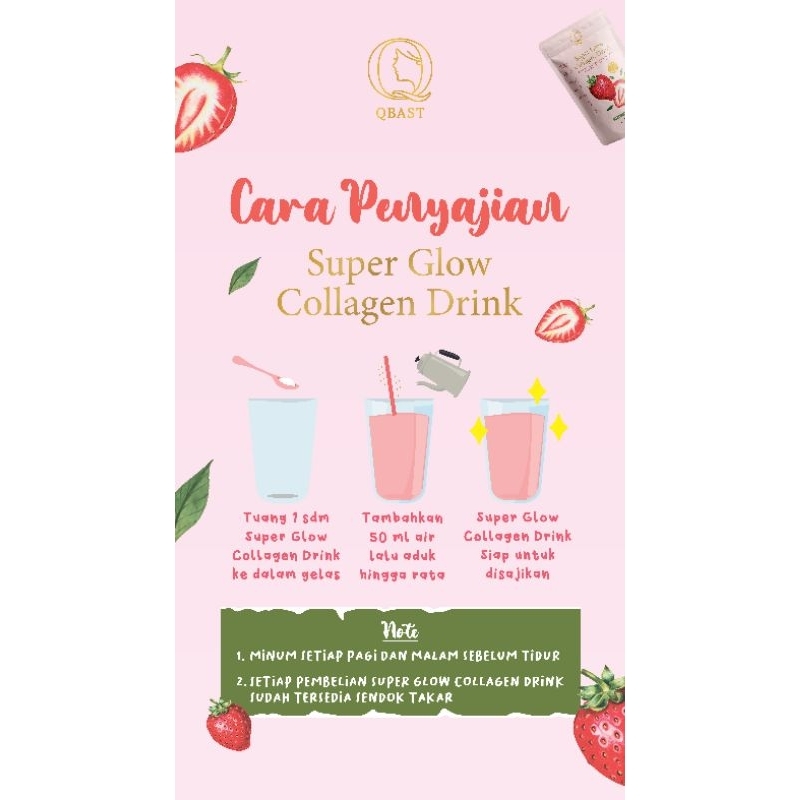2 PCS QBAST QELSEA SUPER GLOW COLLAGEN DRINK MINUMAN KOLAGEN