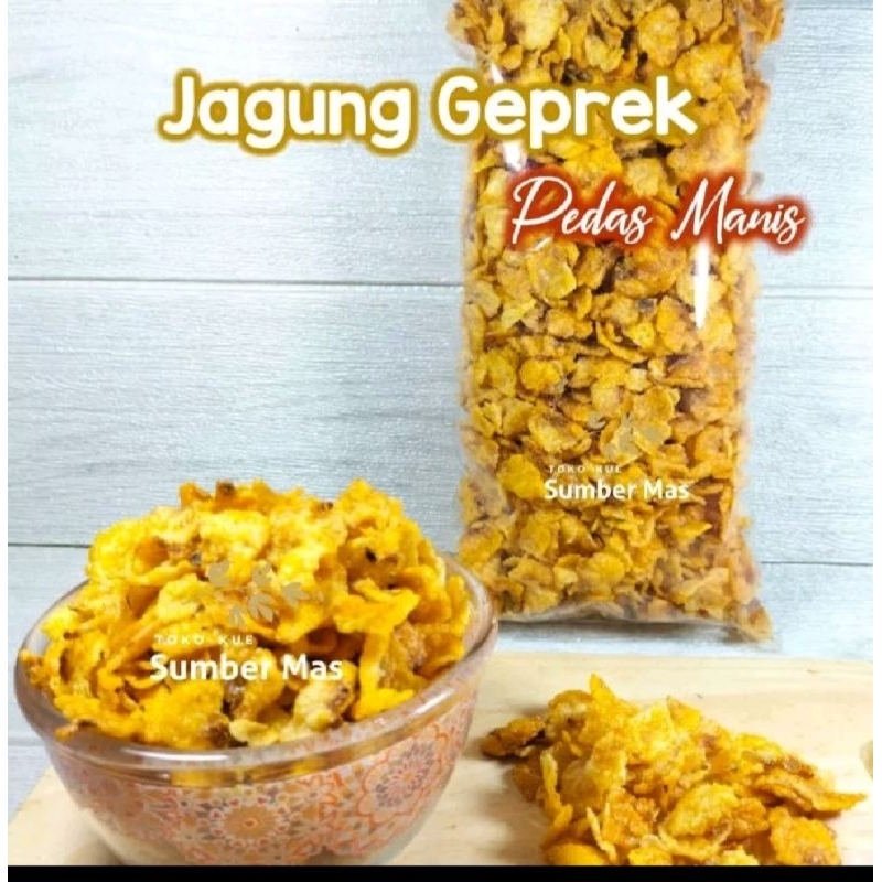 

JAGUNG GEPREK 250GR/RASA PEDAS MANIS/EMPING JAGUNG/CEMILAN/SNACK