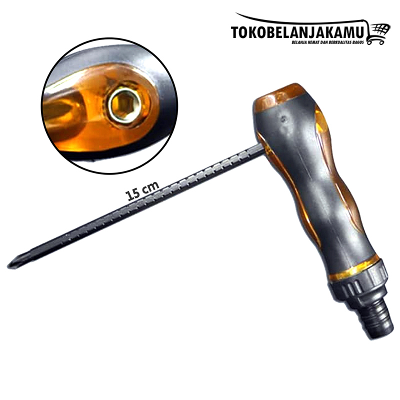 Ratchet Screwdriver / Obeng Rachet 2 in 1 Obeng Bolak Balik Ratchet / Obeng 2 Way