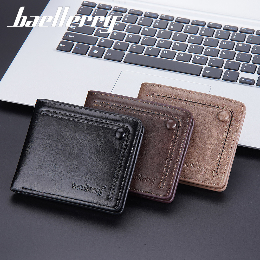 ORIGINAL BAELLERRY D3243 DOMPET UANG PRIA WANITA KILAT LILIN LIPAT