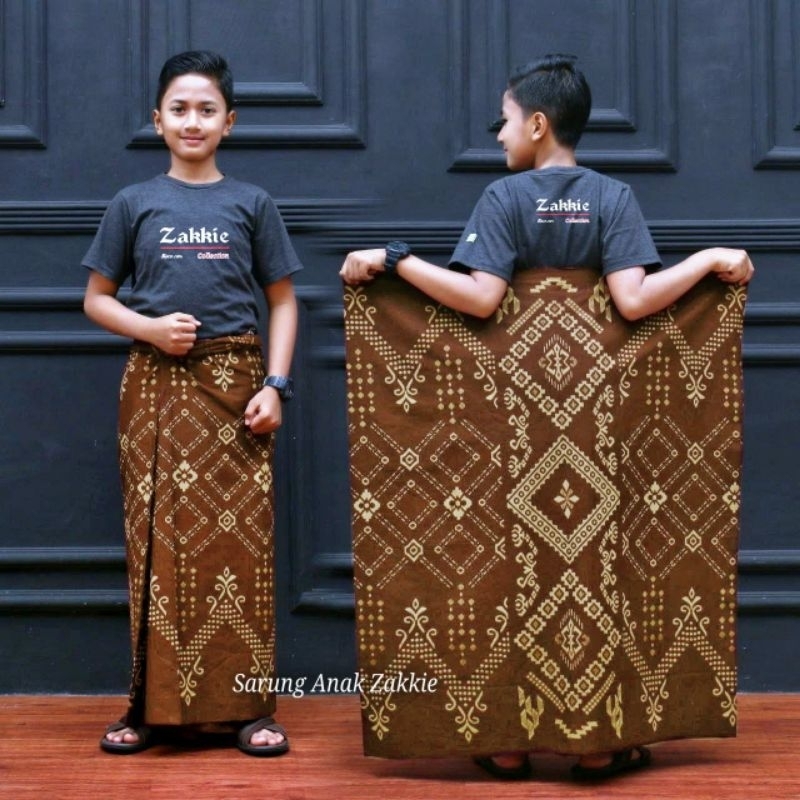 Sarung Anak SD/SMP Kang Santri - BISA COD BAYAR DITEMPAT- Sarung Batik Santri