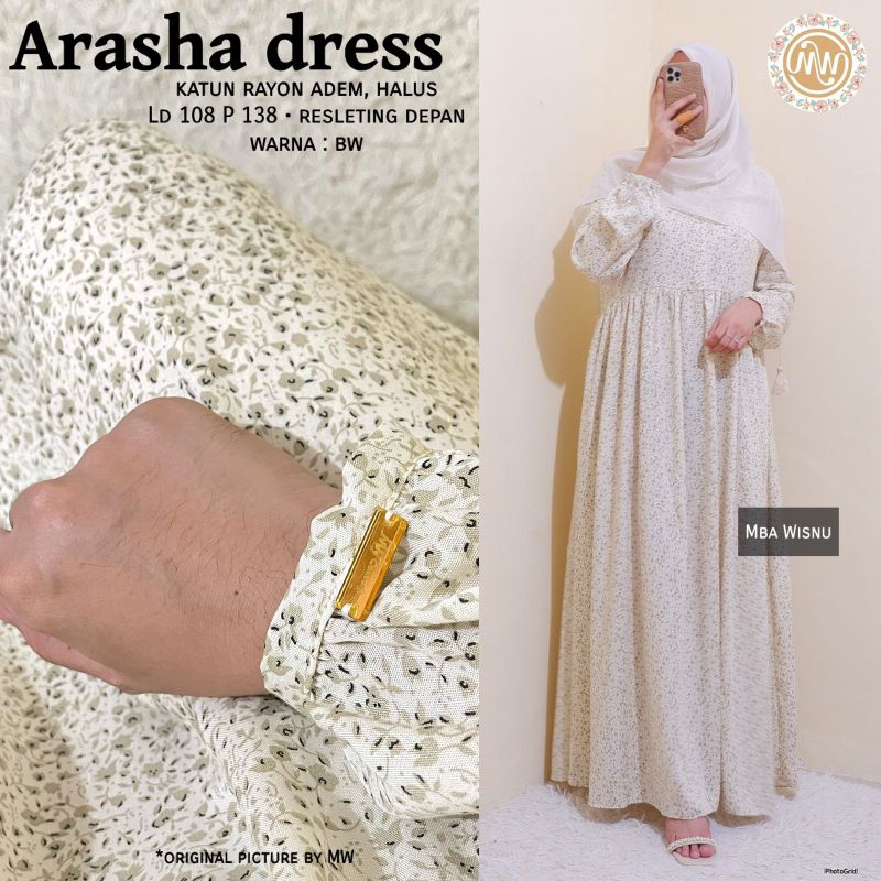 ARASHA DRESS | PAKAIAN WANITA DRESS GAMIS RAYON | BY MBA WISNU